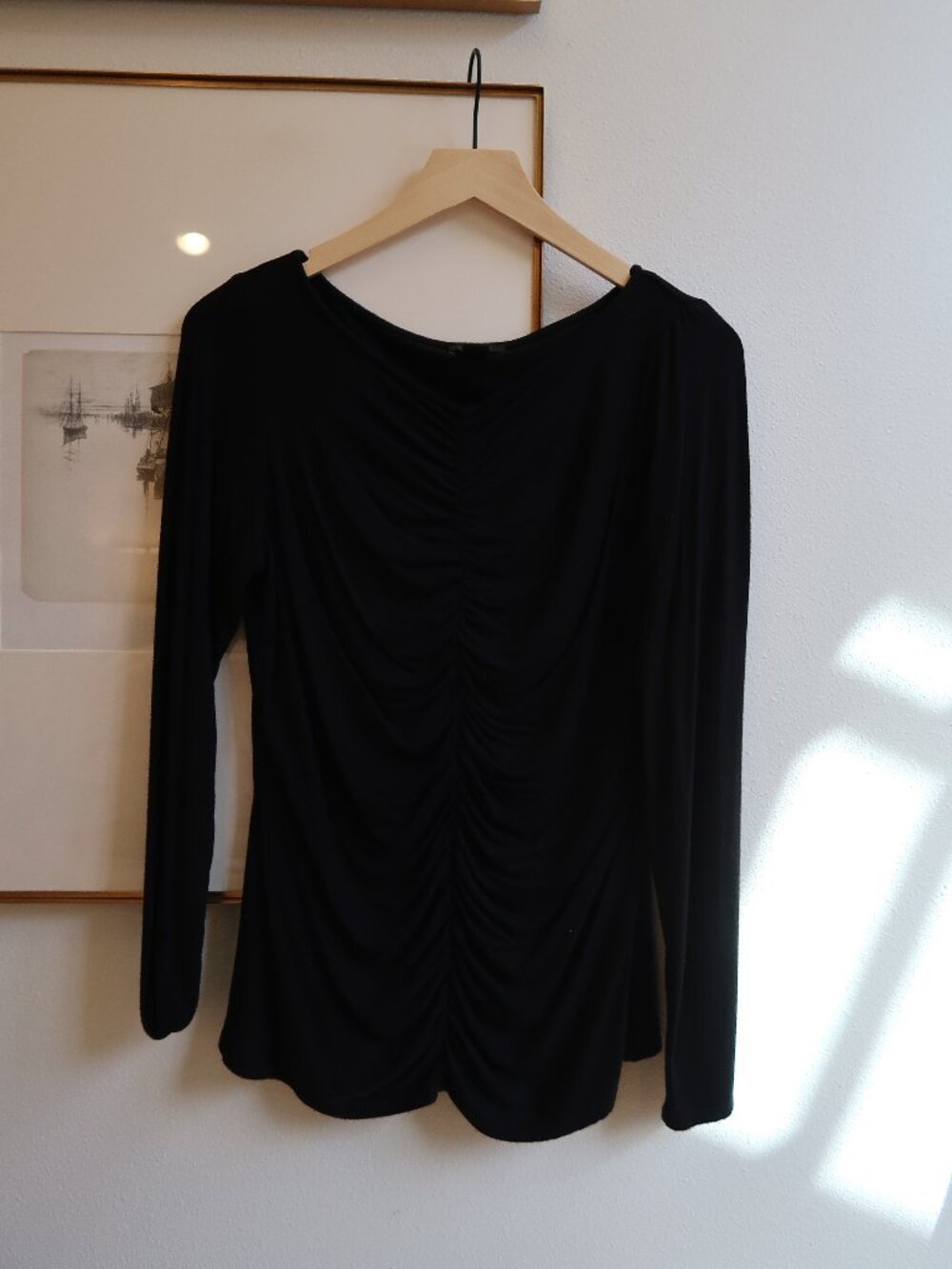 Halogen Ruched Long Sleeve Top